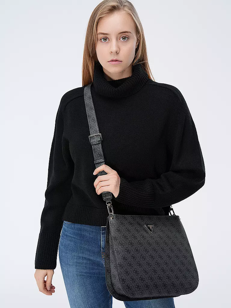 GUESS | Tasche - Hobo MERIDIAN | schwarz
