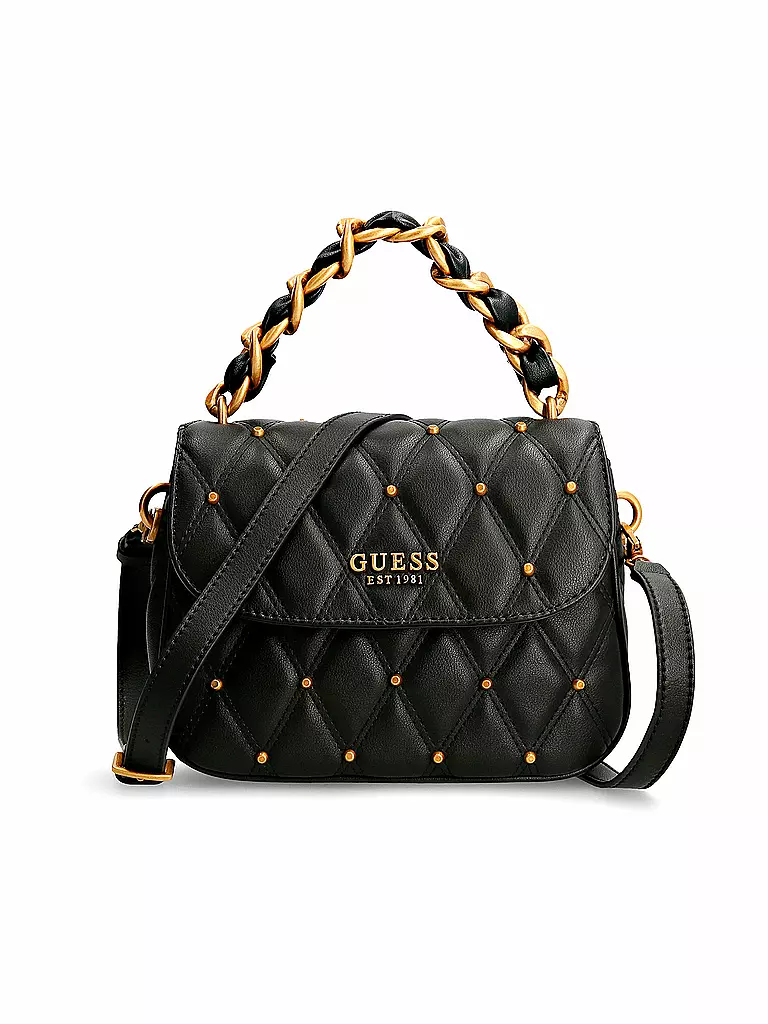GUESS | Tasche - Mini Bag Triana Flap  | schwarz