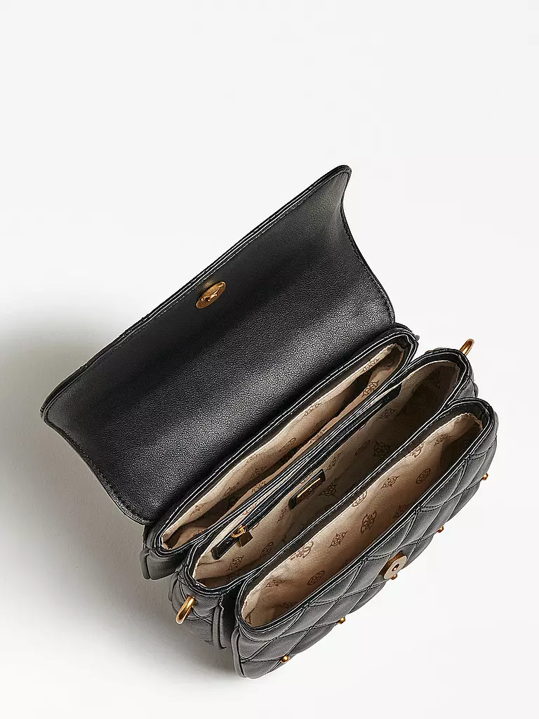 GUESS | Tasche - Mini Bag Triana Flap  | schwarz