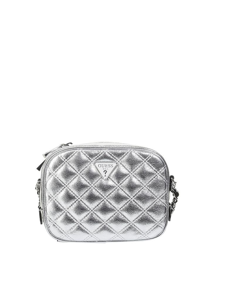 GUESS | Tasche - Minibag "Cessily" | silber