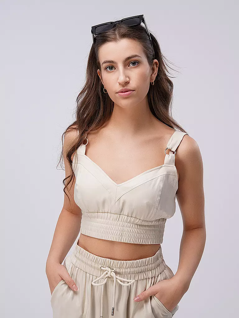 GUESS | Top Cropped Fit EMMA | creme