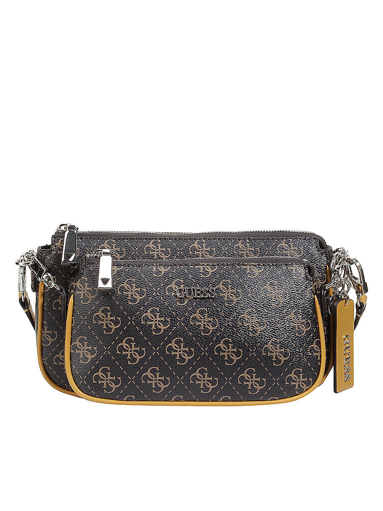 GUESS | Umhängetasche - Double Pouch Arie | braun