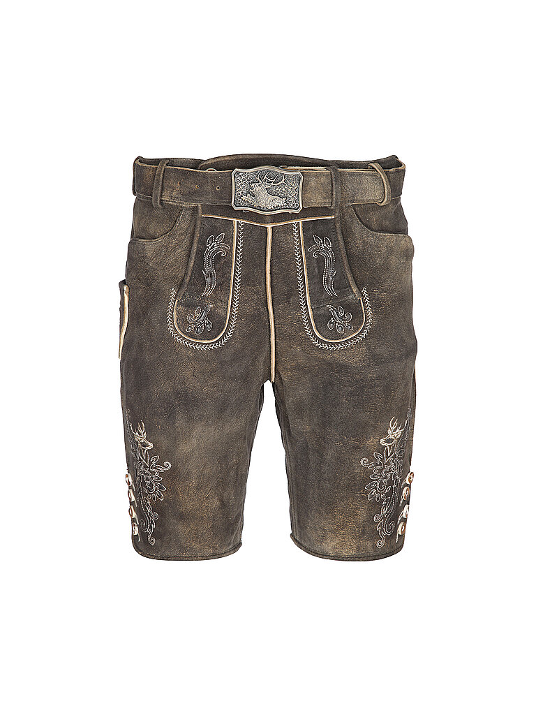 GWEIH & SILK Lederhose BORIS braun | 44
