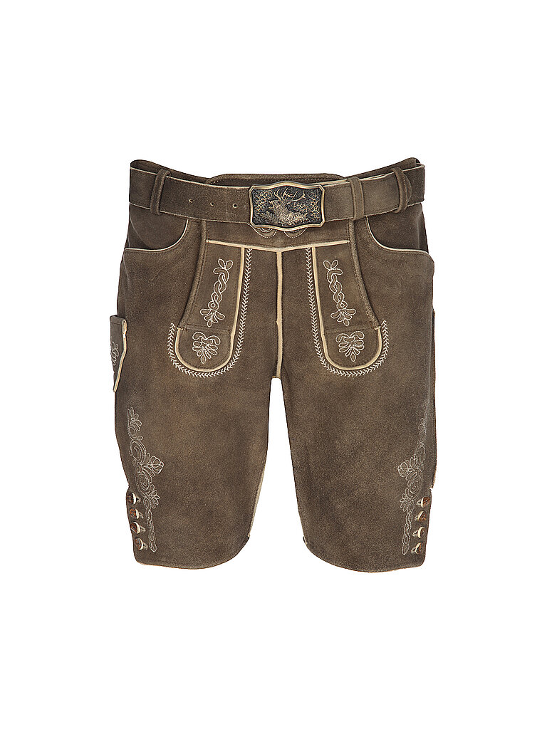 GWEIH & SILK Lederhose KARLO braun | 48
