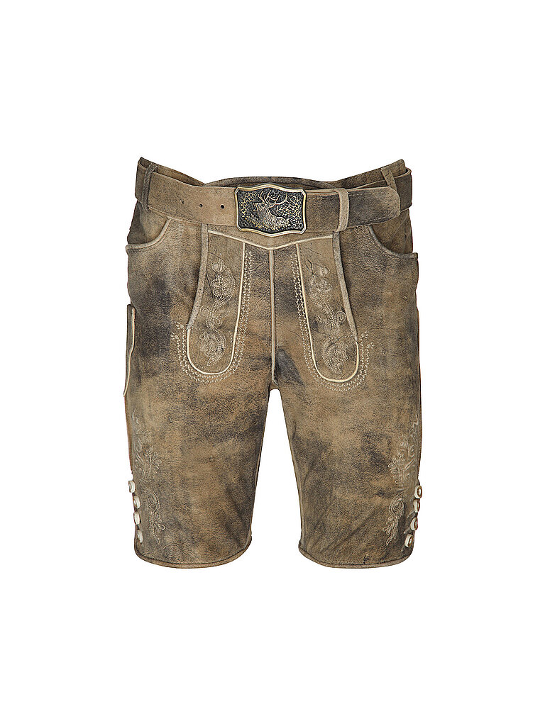 GWEIH & SILK Lederhose Alexander hellbraun | 46