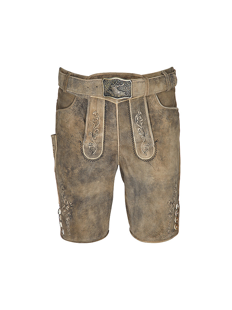 GWEIH & SILK Lederhose MORITZ  braun | 52