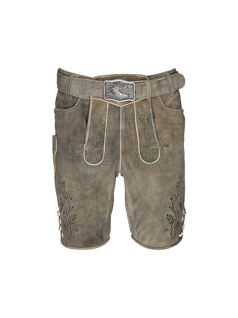 GWEIH & SILK Lederhose BRUNO grau | 50