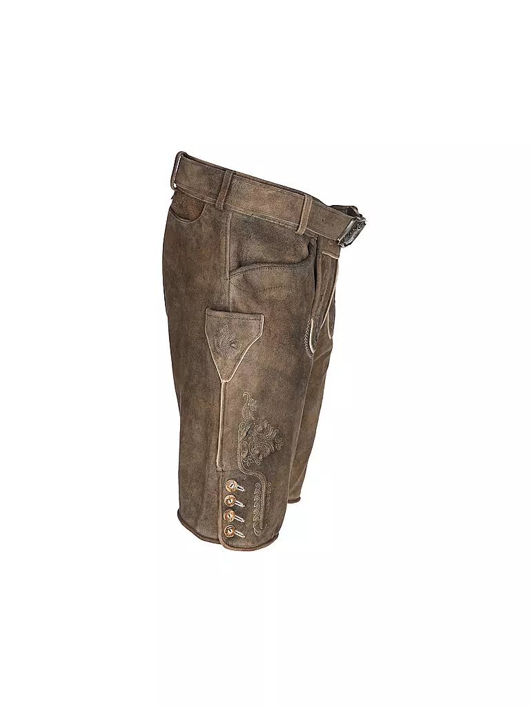 GWEIH & SILK | Lederhose ARNO | braun