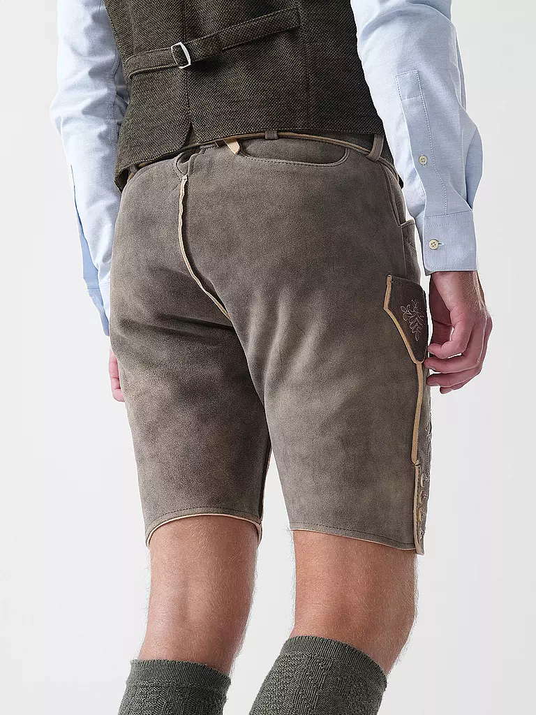 GWEIH & SILK | Lederhose KARLO | braun