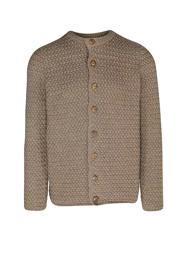 GWEIH & SILK | Trachten Strickjacke  | braun