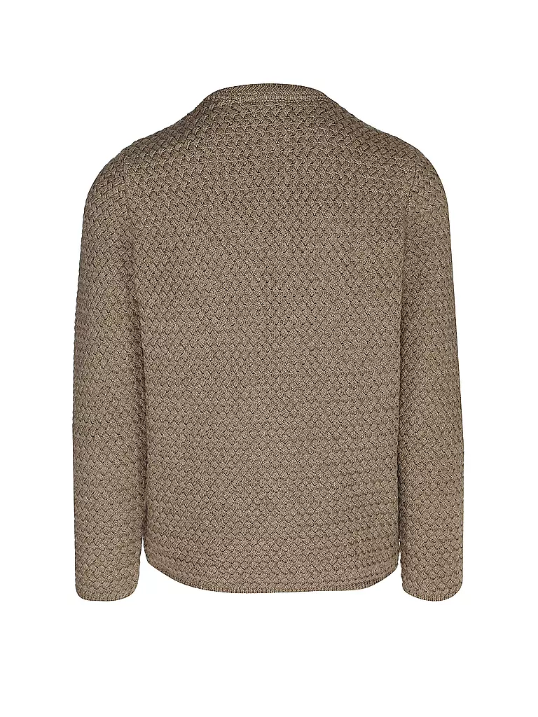 GWEIH & SILK | Trachten Strickjacke  | braun