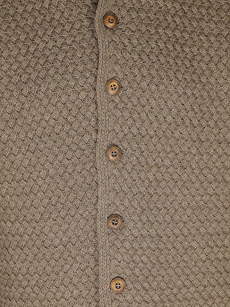 GWEIH & SILK | Trachten Strickjacke  | braun