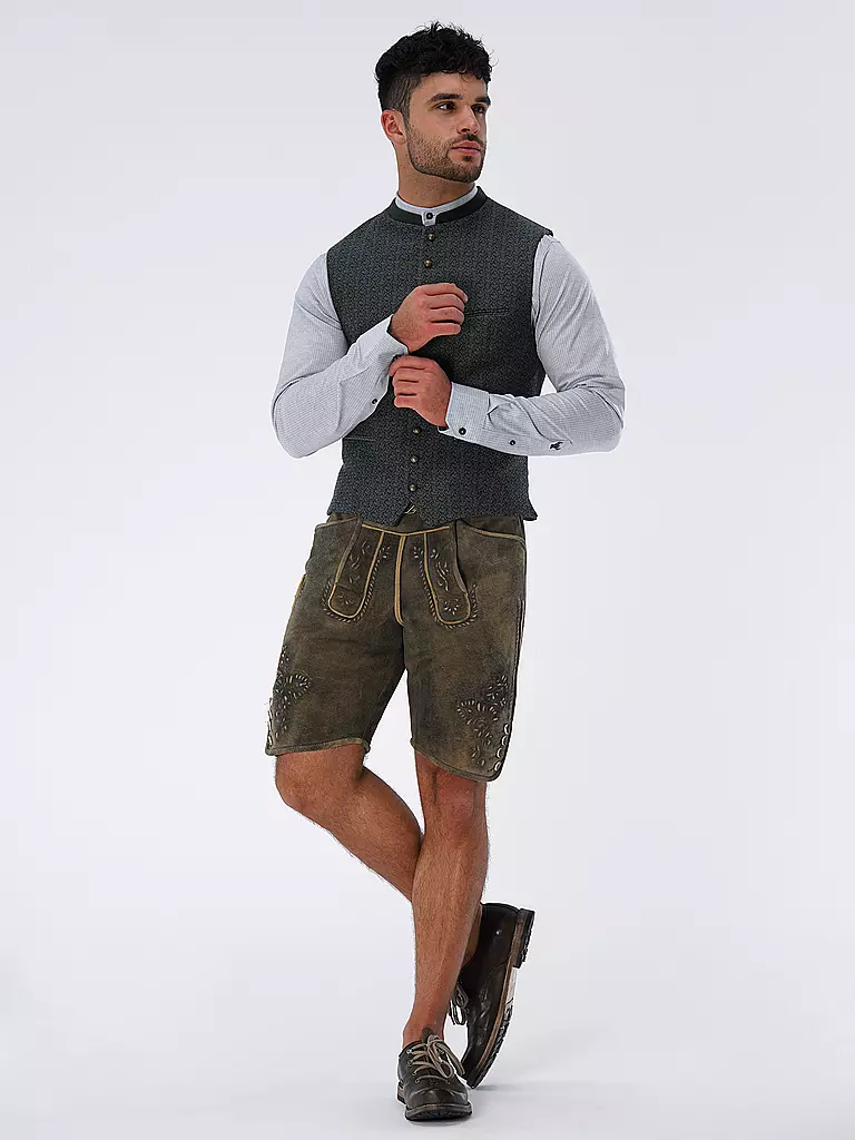 GWEIH & SILK | Trachtenhemd Tailored Fit  ALPSEE | blau