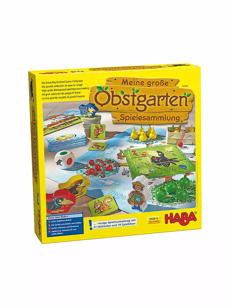 HABA | Brettspiel - Obstgarten Spielesammlung | keine Farbe