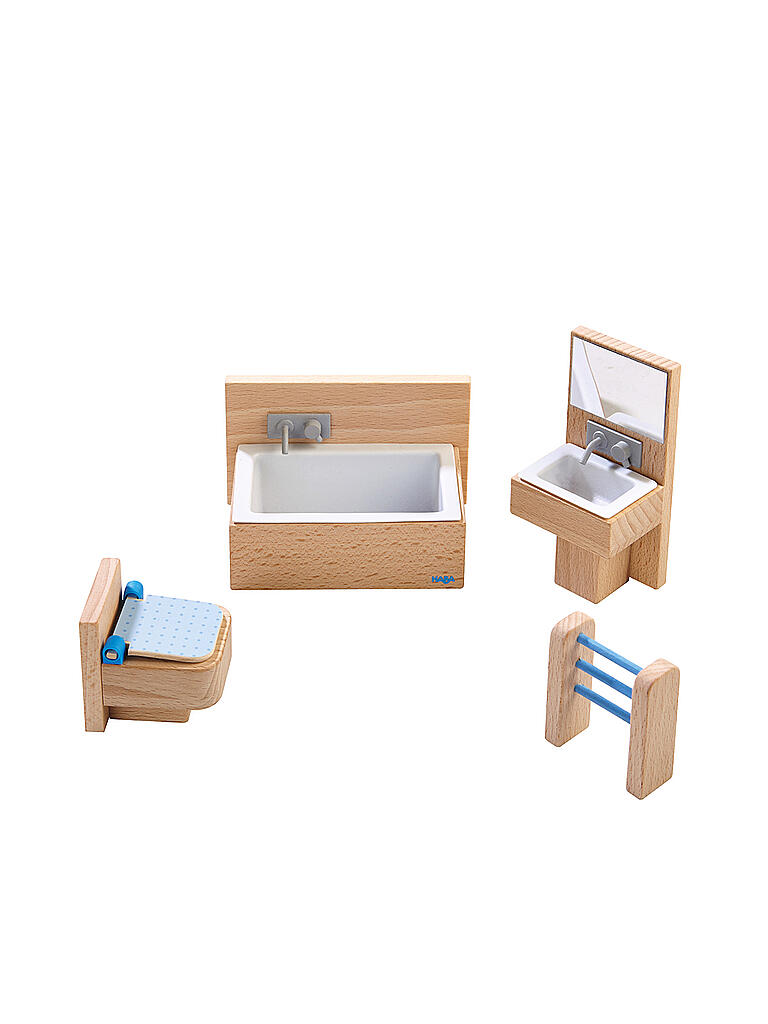 HABA | Little Friends – Puppenhaus-Möbel Badezimmer | keine Farbe