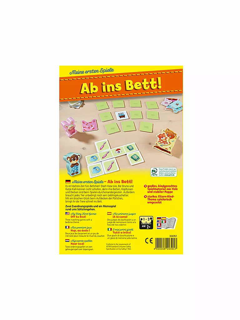 HABA | Meine ersten Spiele - Ab ins Bett | keine Farbe