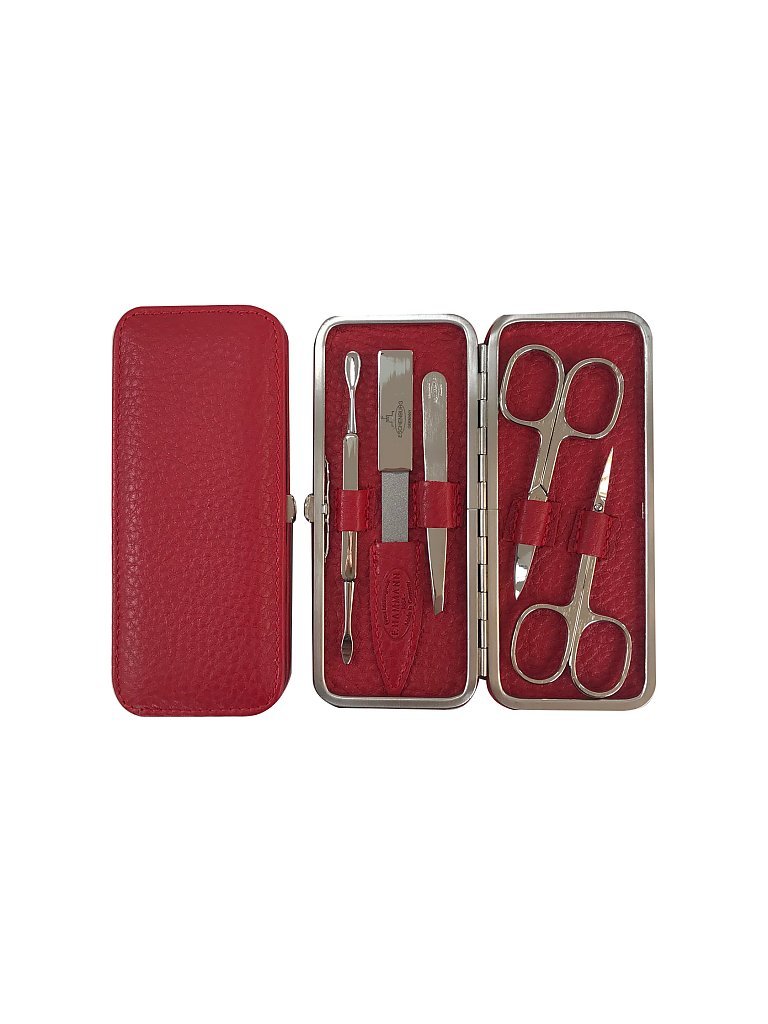 HAMMANN Ledermanikürset (Rot, 5-teilig)