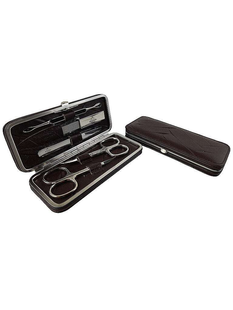 HAMMANN Ledermanikürset (Braun, 5-teilig)