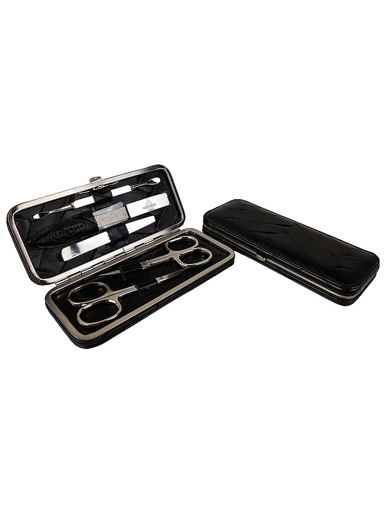 HAMMANN Ledermanikürset (Schwarz, 5-teilig)
