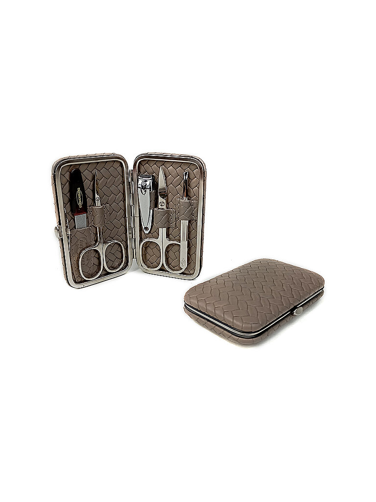 HAMMANN Ledermanikürset (Taupe/ 5 teilig)