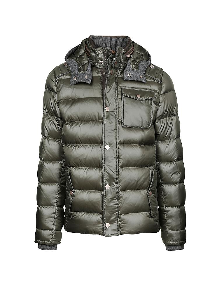 HANDSTICH | Daunenjacke "James" | olive