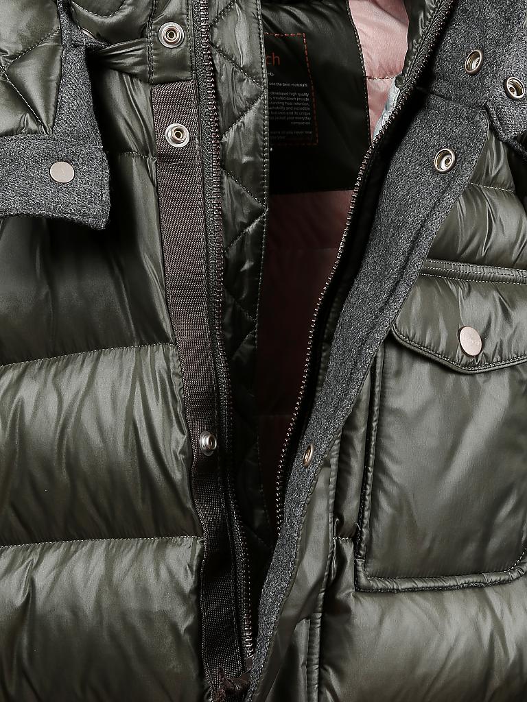 HANDSTICH | Daunenjacke "James" | olive
