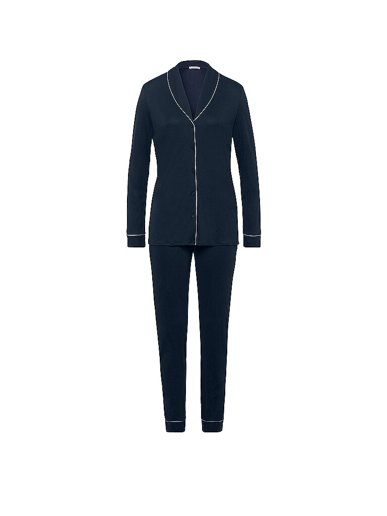 Pyjama Natural Comfort blau M damen