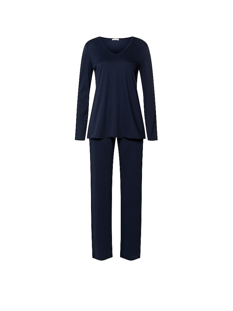 HANRO Pyjama  dunkelblau | S