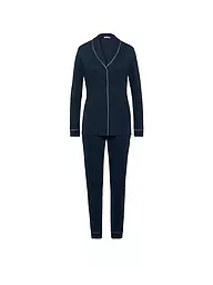 HANRO | Pyjama Natural Comfort | blau