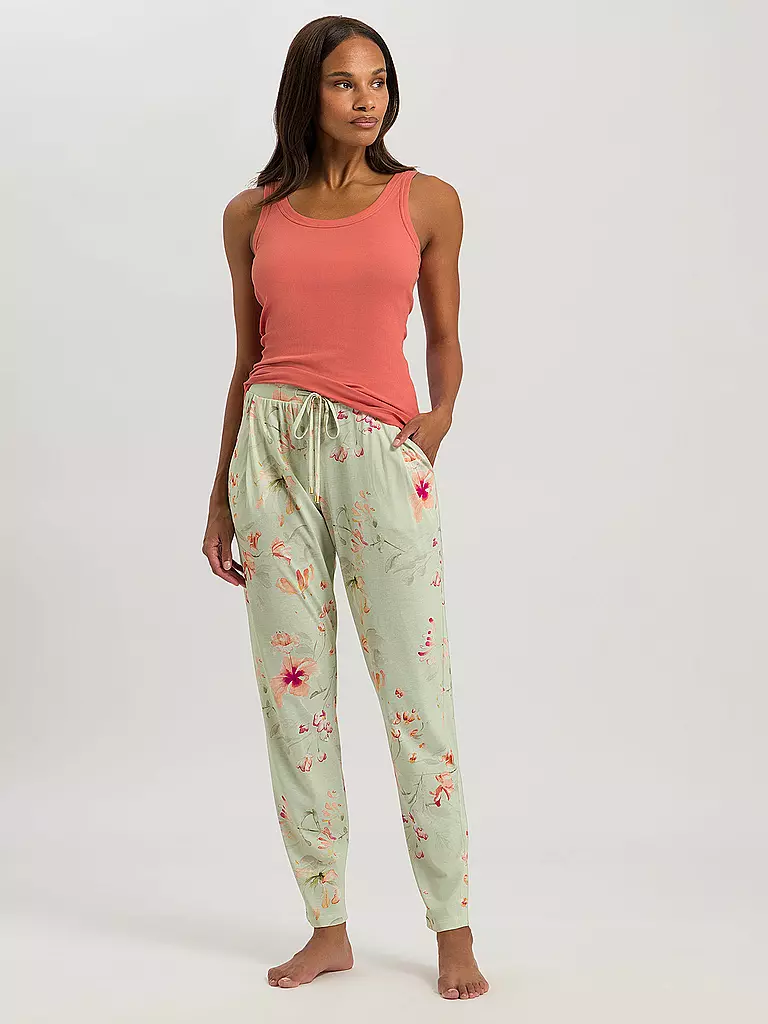 HANRO | Pyjamahose SLEEP & LOUNGE | Hellgrün