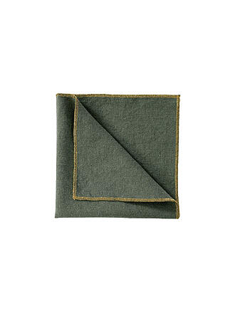 HAOMY | Stoffserviette 40x40cm VERONE Kaki/Gruen
