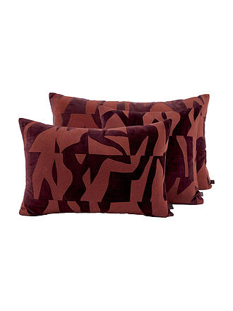 HAOMY | Kissenhülle 45x45cm MILTON Burgundy 