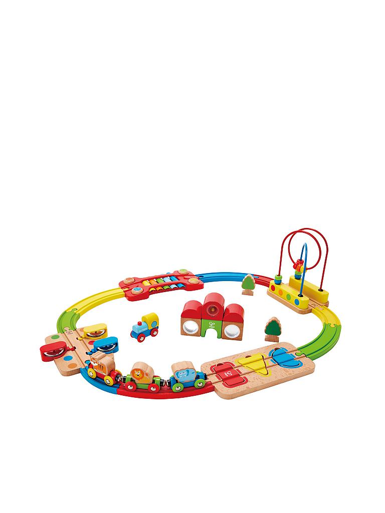 HAPE | Regenbogen Puzzle Eisenbahn Set | keine Farbe