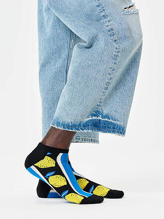 HAPPY SOCKS | Herren Sneaker Socken LEMON 41-46 blue