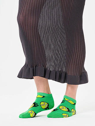 HAPPY SOCKS | Damen Sneaker Socken TENNIS BALL 36-40 green
