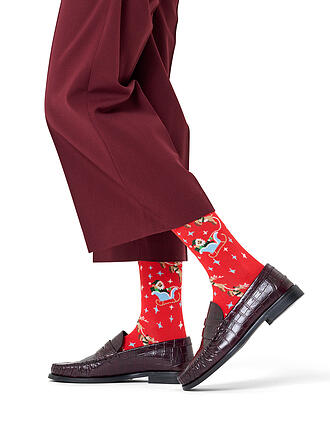 HAPPY SOCKS | Damen Socken SLEIGH 36-40 red