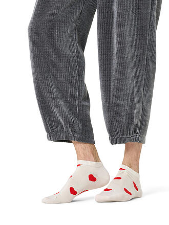 HAPPY SOCKS | Damen Sneaker Socken HEART 36-40 white