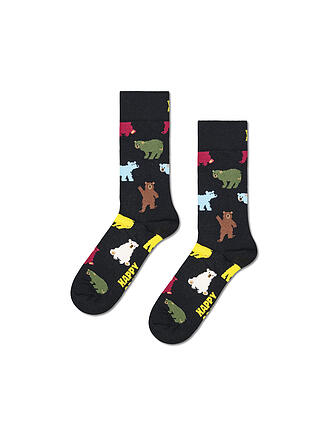 HAPPY SOCKS | Damen Socken 36-40 BEAR SOCK black