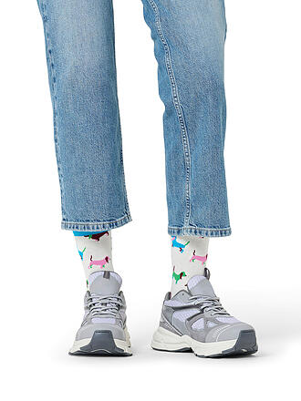 HAPPY SOCKS | Herren Socken PUPPY LOVE 41-46 white