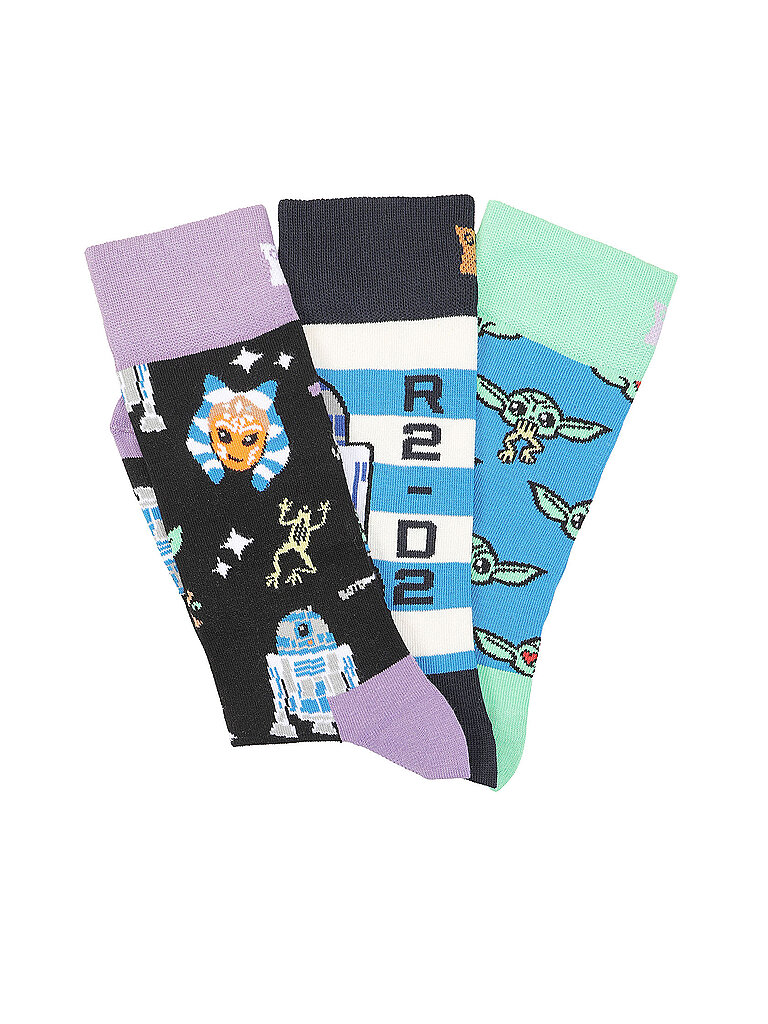 Herren Socken STAR WARS TEAM MANDO 3er Pkg blue blau herren