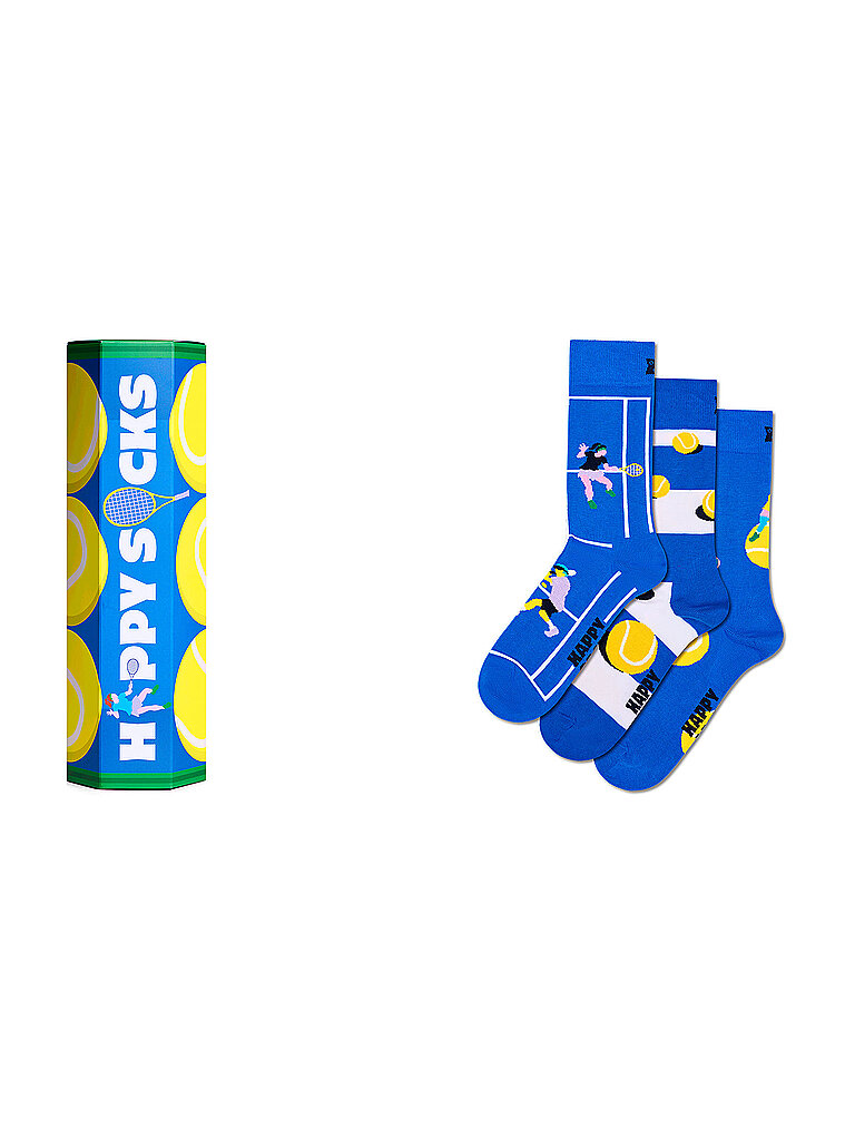 Herren Socken TENNIS 3er Pkg 41-46 blue blau herren