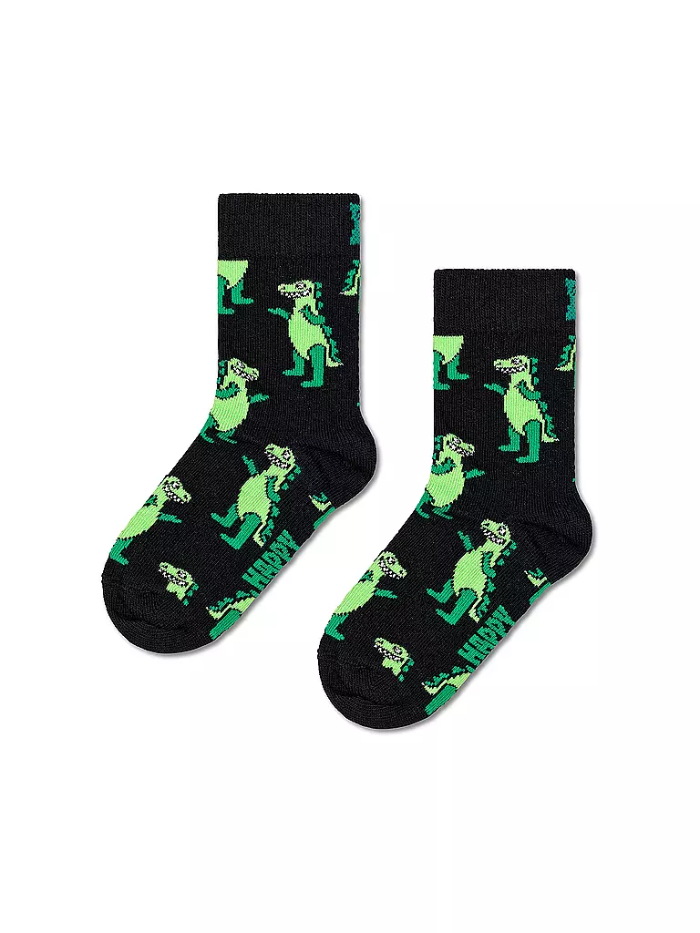 HAPPY SOCKS | Baby Socken 2er Pkg DINO black | schwarz