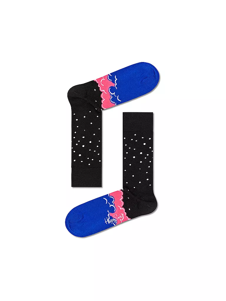 HAPPY SOCKS | Damen Geschenkbox 3-er Pkg. OUTER SPACE 36-40 black multi | schwarz