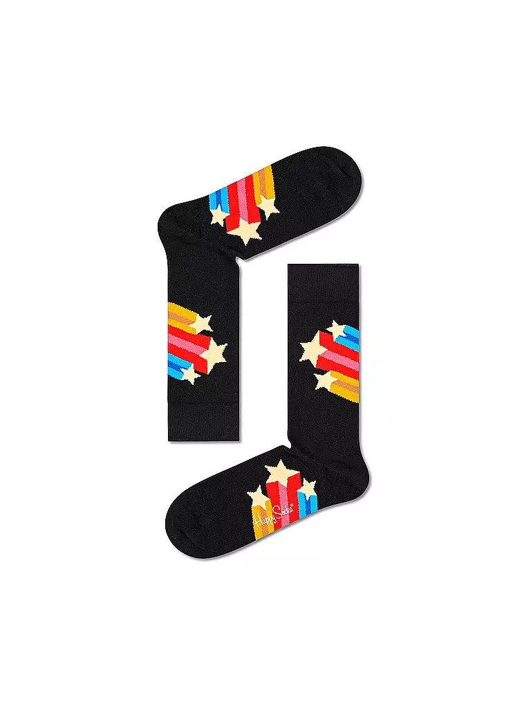 HAPPY SOCKS | Damen Geschenkbox 3-er Pkg. OUTER SPACE 36-40 black multi | schwarz