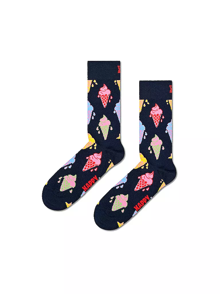 HAPPY SOCKS | Damen Geschenkbox Socken 3er Pkg 36-40 navy. | dunkelblau