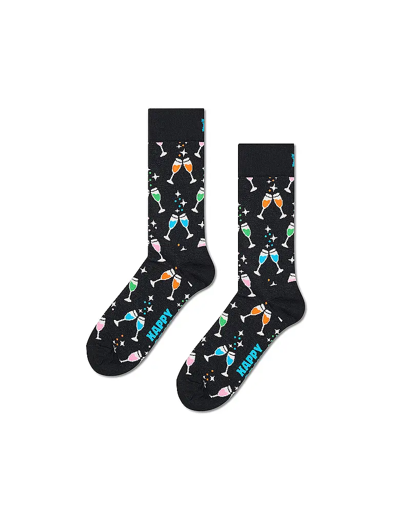 HAPPY SOCKS | Damen Geschenkbox Socken 3er Pkg. CELEBRATIONS 36-40 black | Schwarz