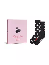 HAPPY SOCKS | Damen Geschenkset 2er Pkg. SWAN 36-40 pink | dunkelblau