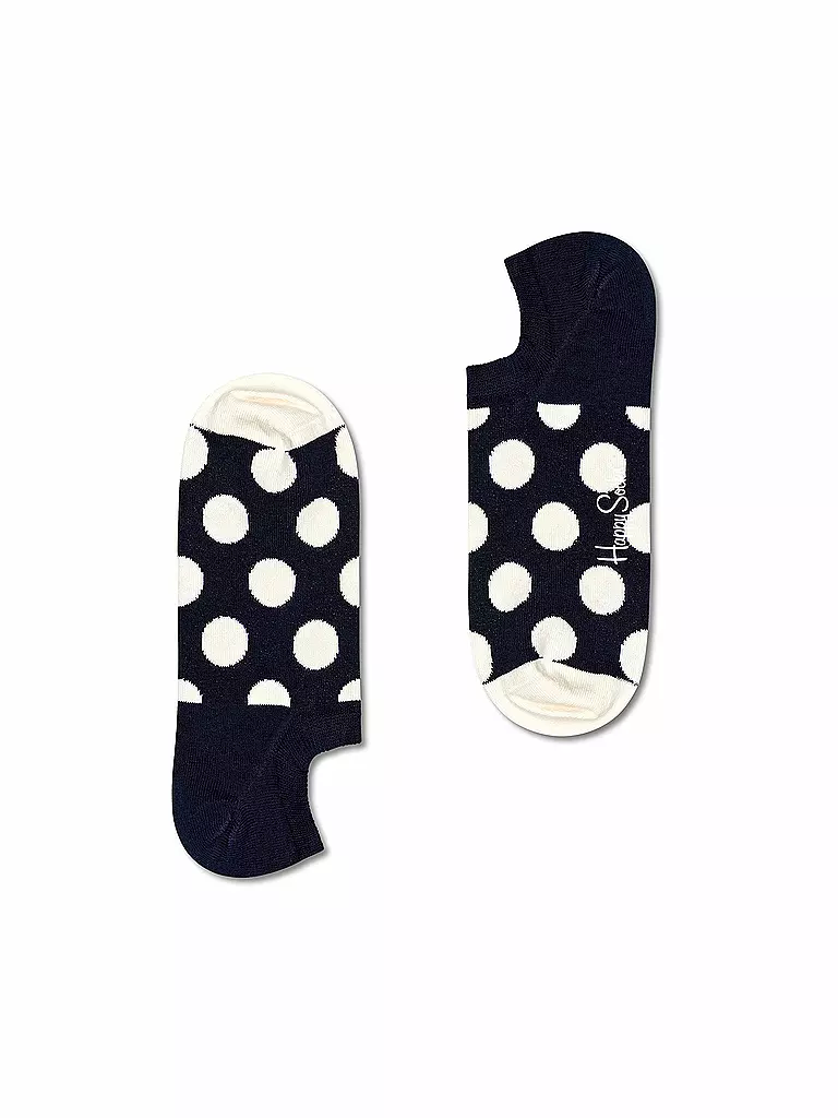 HAPPY SOCKS | Damen Sneaker Socken BIG DOT 36-40 dark blue / navy | dunkelblau