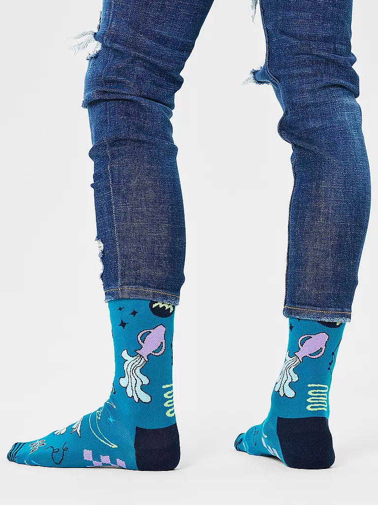 HAPPY SOCKS | Damen Socken 36-40 WASSERMANN turquoise | petrol