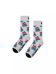 HAPPY SOCKS | Damen Socken BAD PIG 36-40 grey | hellgrau
